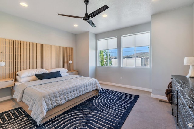 2739 N 3550 W, Lehi, UT 84043 - carpeted bedroom featuring recessed lighting and ceiling fan