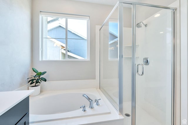 2739 N 3550 W, Lehi, UT 84043 - bathroom with plenty of natural light, vanity, and a shower stall