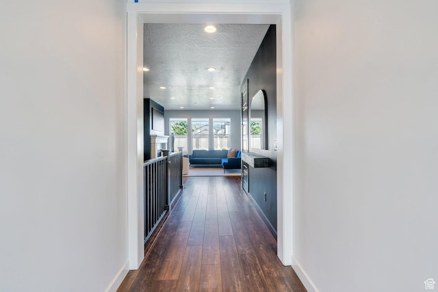 2739 N 3550 W, Lehi, UT 84043 - hall with dark wood finished floors and baseboards