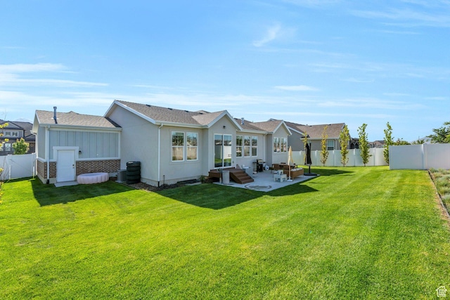 2739 N 3550 W, Lehi, UT 84043 - rear view of house with a patio area, a fenced backyard, a residential view, and roof with shingles