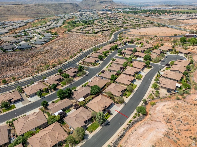 960 N Catalpa Dr, Washington, UT 84780 - aerial overview of property's location featuring mountains and nearby suburban area