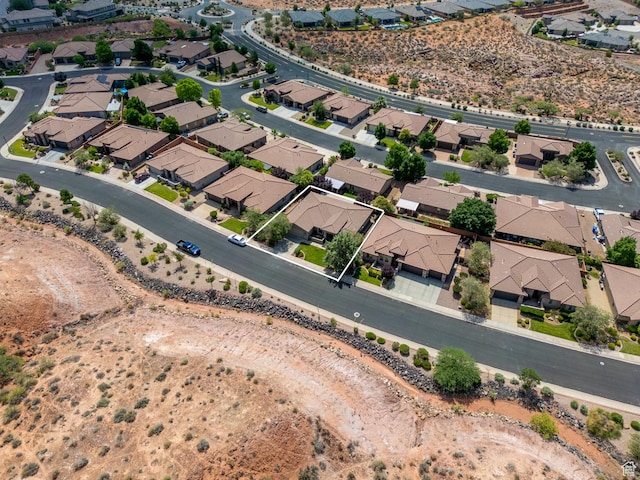 960 N Catalpa Dr, Washington, UT 84780 - aerial view of property and surrounding area with nearby suburban area