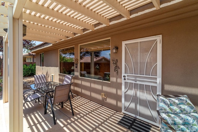960 N Catalpa Dr, Washington, UT 84780 - view of patio / terrace with outdoor dining space and a pergola