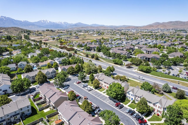 3364 E Dornock Dr, Eagle Mountain, UT 84005 - aerial view of residential area featuring mountains