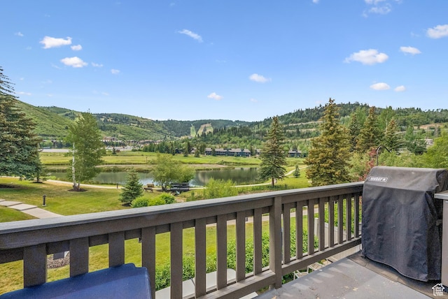 1582 Deer Valley Dr N, Park City, UT 84060 - balcony featuring a water and mountain view and area for grilling