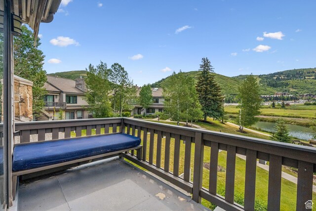 1582 Deer Valley Dr N, Park City, UT 84060 - balcony with a water and mountain view