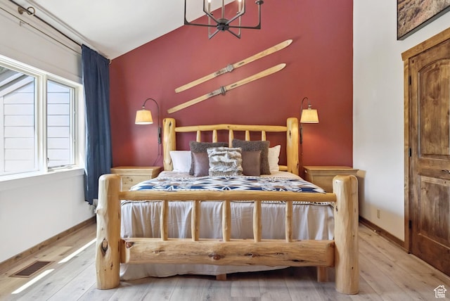 1582 Deer Valley Dr N, Park City, UT 84060 - bedroom featuring hardwood / wood-style floors and lofted ceiling