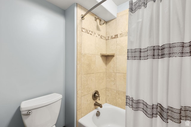 4048 W Ivy Ave, Mountain Green, UT 84050 - bathroom featuring shower / bathtub combination with curtain and toilet