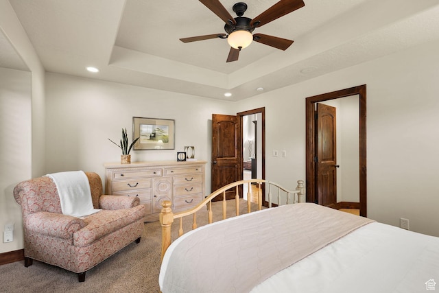 4048 W Ivy Ave, Mountain Green, UT 84050 - carpeted bedroom featuring recessed lighting and ceiling fan