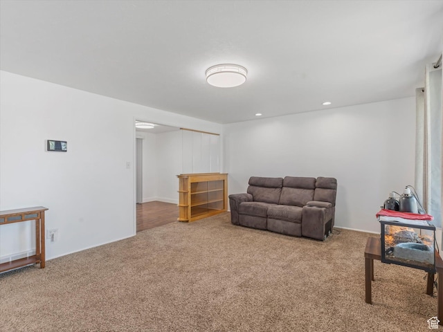 7645 W Gardenia Ave, Magna, UT 84044 - living room featuring carpet and recessed lighting