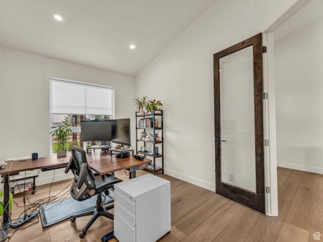 943 Hart Loop, Francis, UT 84036 - office featuring light wood-type flooring and recessed lighting