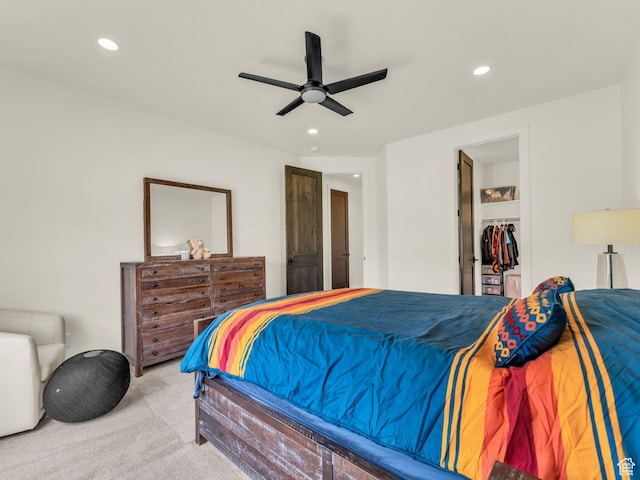 943 Hart Loop, Francis, UT 84036 - carpeted bedroom featuring recessed lighting and a ceiling fan