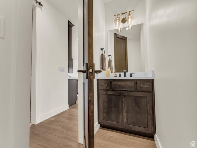 943 Hart Loop, Francis, UT 84036 - bathroom featuring wood finished floors and vanity