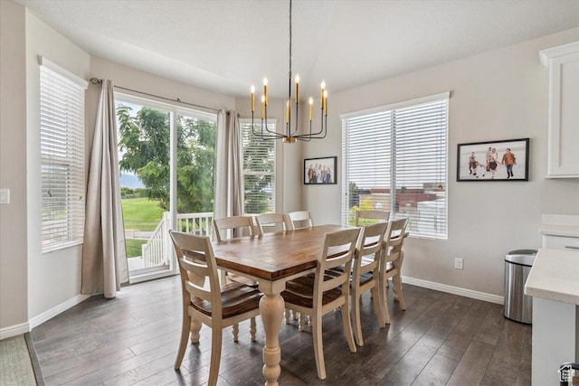 1820 W 950 N, Layton, UT 84041 - dining area featuring a chandelier and dark wood-style floors