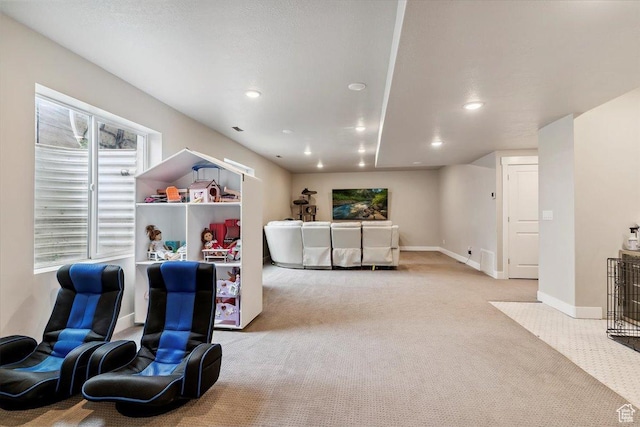 1820 W 950 N, Layton, UT 84041 - living area with carpet flooring and recessed lighting