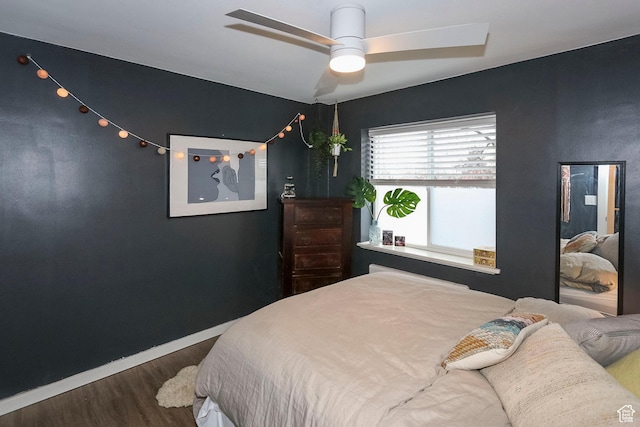 130 S 1300 E Unit 101, Salt Lake City, UT 84102 - bedroom with wood finished floors and ceiling fan