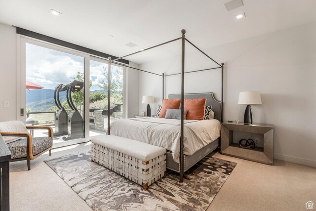 1433 Snow Berry St, Park City, UT 84098 - carpeted bedroom featuring access to exterior