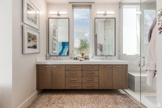 1433 Snow Berry St, Park City, UT 84098 - full bath featuring double vanity and a shower stall