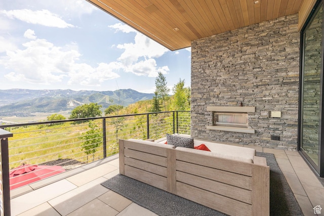 1433 Snow Berry St, Park City, UT 84098 - balcony featuring a mountain view and outdoor lounge area