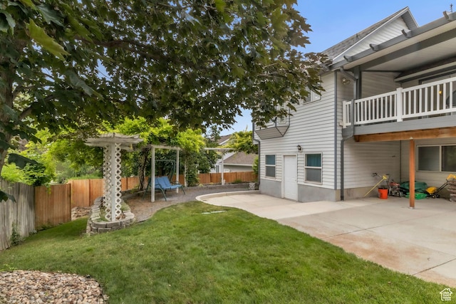 378 N 1180 E, Pleasant Grove, UT 84062 - fenced backyard featuring a patio and a pergola
