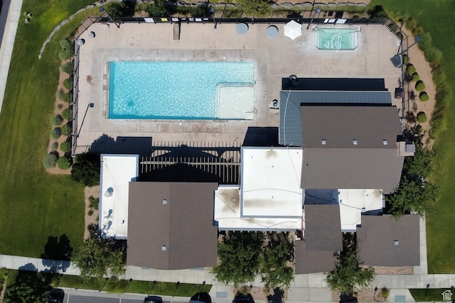5063 W Arete Way, Herriman, UT 84096 - drone / aerial view of a pool