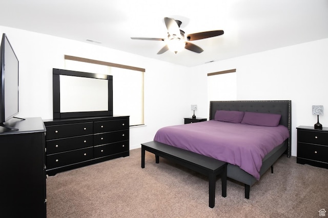 5063 W Arete Way, Herriman, UT 84096 - carpeted bedroom featuring ceiling fan