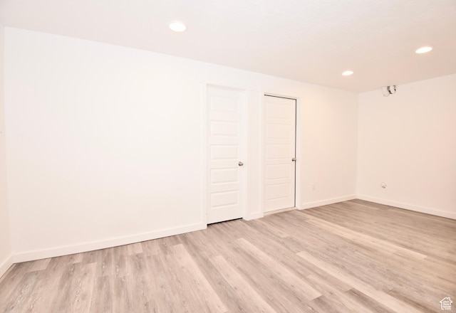 5063 W Arete Way, Herriman, UT 84096 - unfurnished room featuring light wood-style flooring and recessed lighting