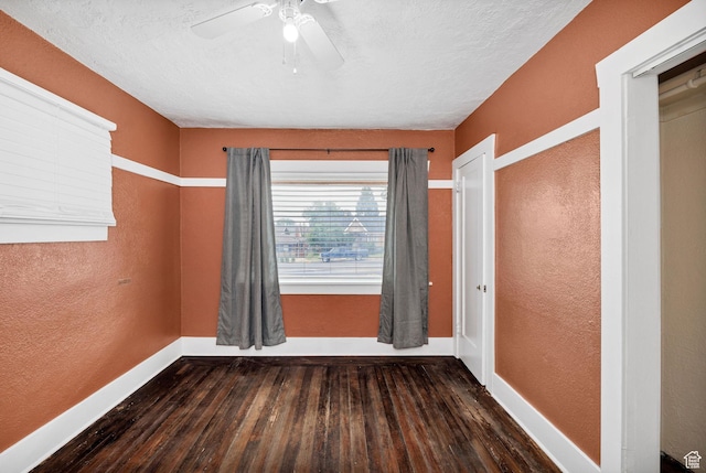 420 E 400 N, Logan, UT 84321 - unfurnished room featuring wood-type flooring, ceiling fan, and a textured wall