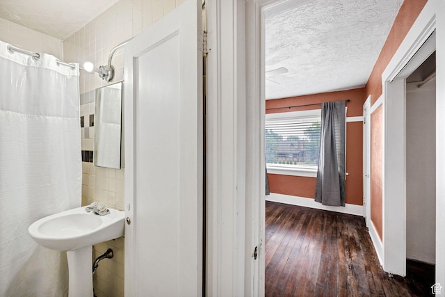 420 E 400 N, Logan, UT 84321 - full bathroom with wood-type flooring and curtained shower