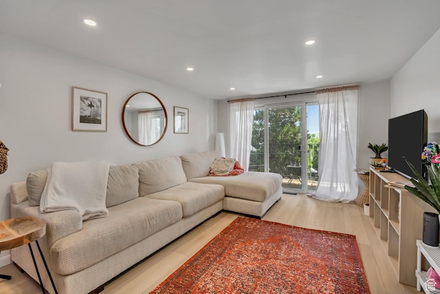 673 E 6th Ave, Salt Lake City, UT 84103 - living room with recessed lighting and light wood finished floors