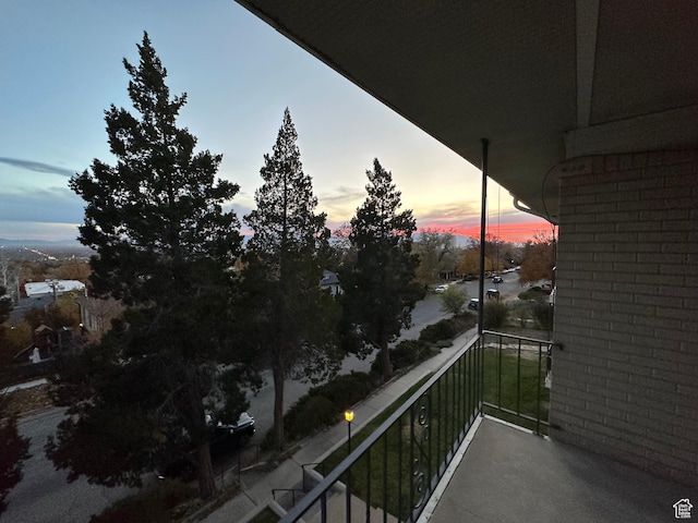 673 E 6th Ave, Salt Lake City, UT 84103 - view of balcony at dusk