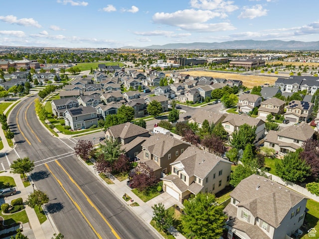 13159 S Herriman Rose Blvd, Herriman, UT 84096 - aerial perspective of suburban area featuring a mountainous background