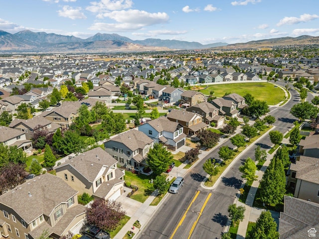 13159 S Herriman Rose Blvd, Herriman, UT 84096 - aerial view of property and surrounding area featuring nearby suburban area and mountains