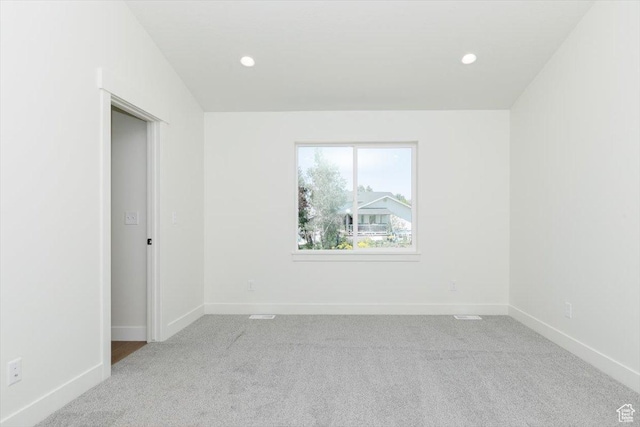 821 E 160 N, Hyde Park, UT 84318 - spare room with light carpet and recessed lighting