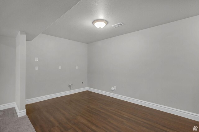 5575 S 1350 E, South Ogden, UT 84403 - empty room with dark wood-style floors and a textured ceiling