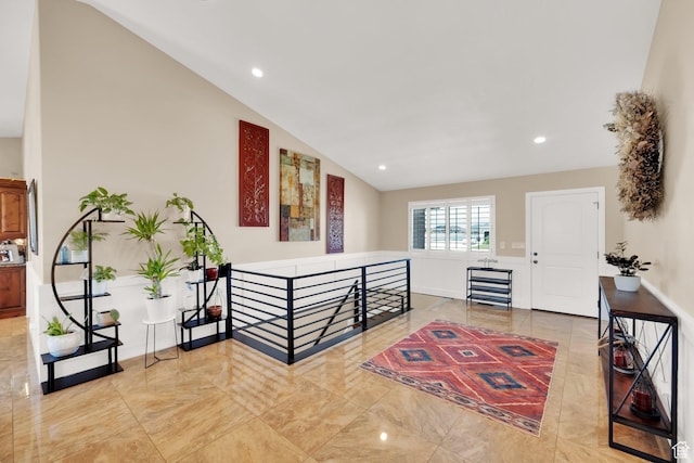 4390 N Diamond Ln, Erda, UT 84074 - foyer with vaulted ceiling and recessed lighting