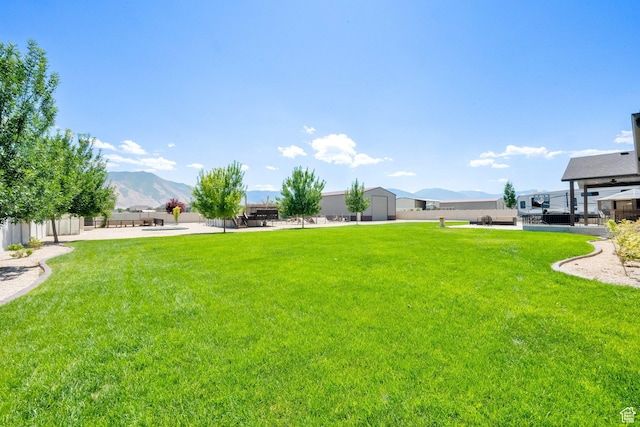 4390 N Diamond Ln, Erda, UT 84074 - view of yard featuring a mountain view