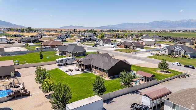 4390 N Diamond Ln, Erda, UT 84074 - aerial perspective of suburban area featuring mountains