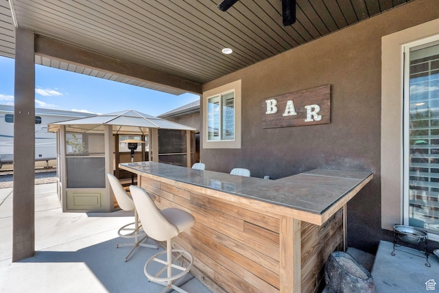 4390 N Diamond Ln, Erda, UT 84074 - view of patio / terrace with a gazebo
