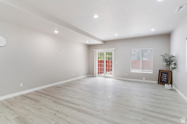 2835 Lincoln Ave, Ogden, UT 84401 - unfurnished room featuring light wood-type flooring and recessed lighting