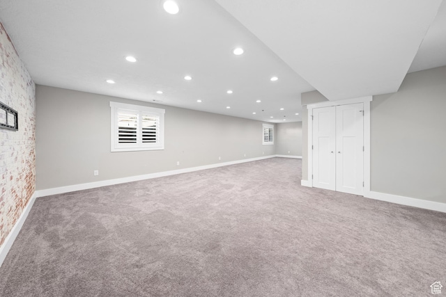 488 N 1375 E, Layton, UT 84040 - basement featuring recessed lighting, carpet flooring, and healthy amount of natural light