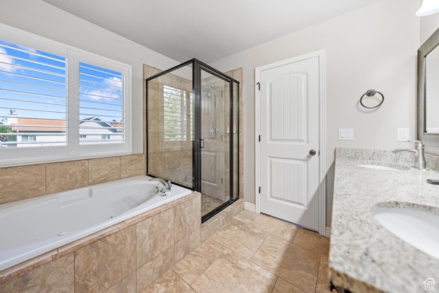 488 N 1375 E, Layton, UT 84040 - full bath with a jetted tub, a stall shower, and double vanity