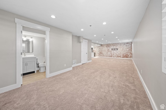 488 N 1375 E, Layton, UT 84040 - unfurnished living room featuring light colored carpet and recessed lighting