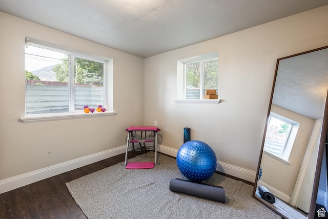 190 N 200 E, Pleasant Grove, UT 84062 - workout area with plenty of natural light and wood finished floors