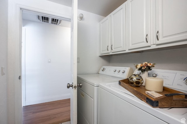 190 N 200 E, Pleasant Grove, UT 84062 - washroom featuring independent washer and dryer, cabinet space, and wood finished floors