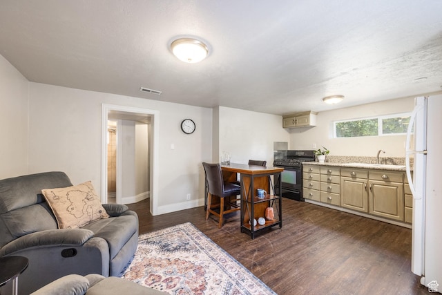 190 N 200 E, Pleasant Grove, UT 84062 - living room with dark wood-style floors and baseboards
