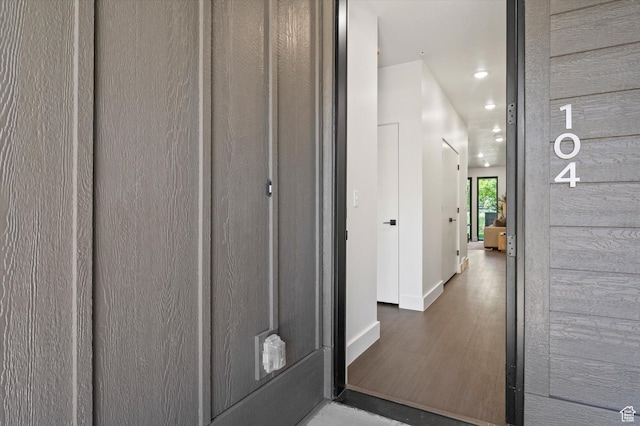 3840 N 4975 E Unit A104, Eden, UT 84310 - hall featuring recessed lighting and wood finished floors