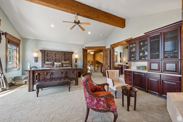 7881 N W Hills Trl, Park City, UT 84098 - bedroom featuring light colored carpet and recessed lighting