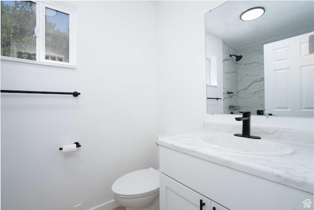 3189 S 4000 W, Roosevelt, UT 84066 - full bathroom featuring vanity and a marble finish shower