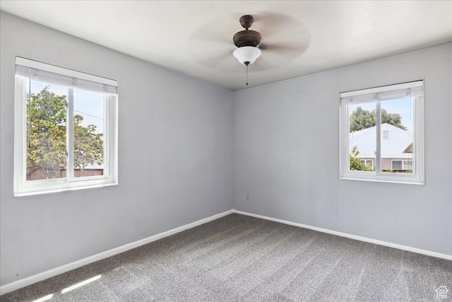 2684 E 2900 S, Millcreek, UT 84109 - carpeted spare room featuring plenty of natural light and ceiling fan